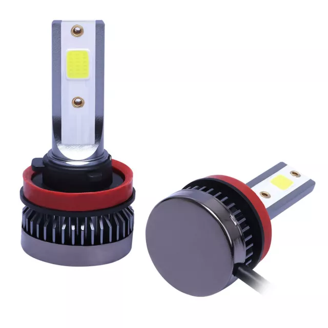 2pcs Mini H11 LED Ampoule Auto Voiture Feux Phare Lampe Kit 36W 6000K Blanc MS 2