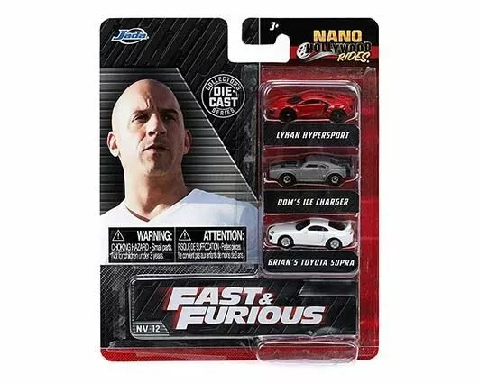 Nuovo Jada Nano Fast & Furious Collezionista Serie 3 Confezione - 32482