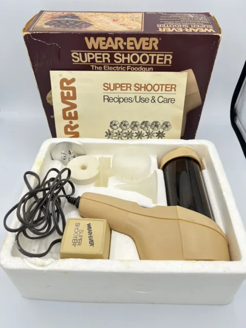 Vintage WEAR-EVER Electric Super Shooter Cookie Press Foodgun Works Missing Part