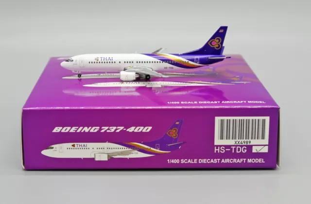 Thai Airways B737-400 Reg: HS-TDG JC Wings Scale 1:400 Diecast Model XX4989 (E)