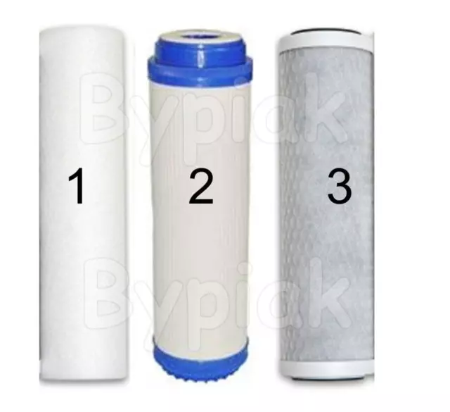Brand New 3 Stage whole house high flow home water filter replacements 10"
