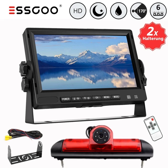 ESSGOO per Fiat Ducato Citroen Jumper luce freno telecamera retromarcia con monitor 7"