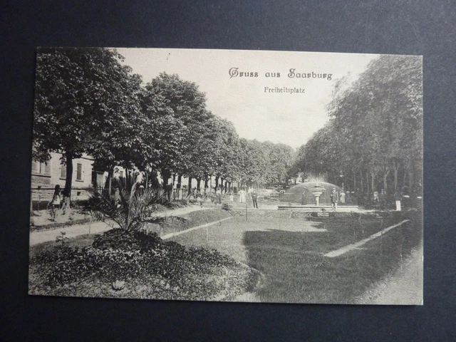 SARREBOURG Saarburg Moselle CPA 57 gruss aus ... place jardin
