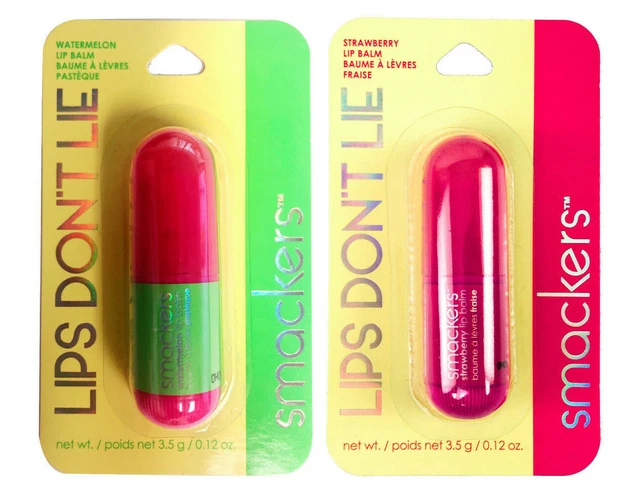 Lip Smackers Lips Don't Lie Lip Balm watermelon strawberry CHOOSE
