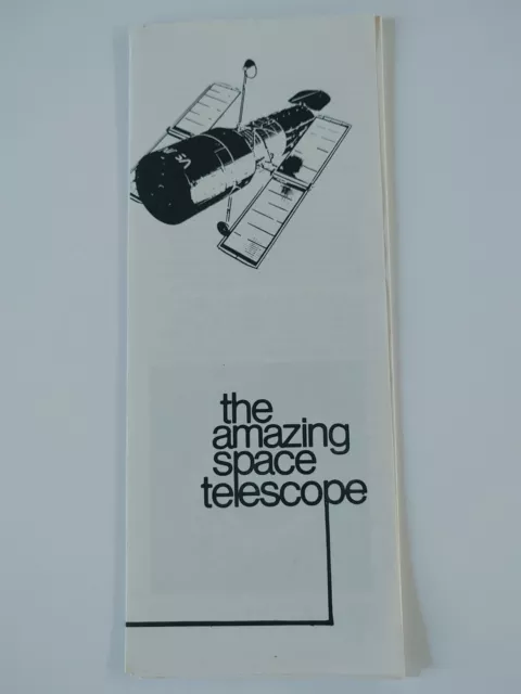 NASA the Amazing Space Telescope Vintage Brochure Ephemera Pamphlet