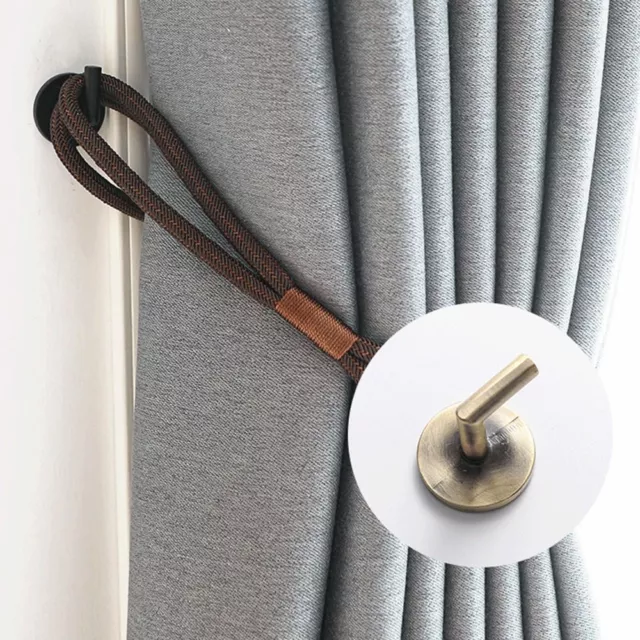 Modern Hold Curtain Holdback Wall Hanger Curtain Holder Mounted Metal Hooks