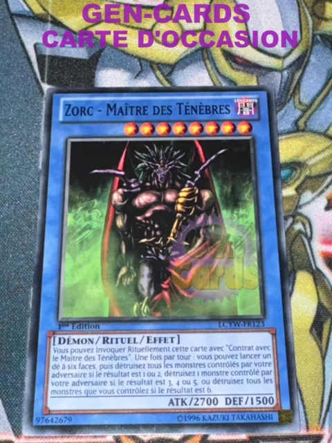 OCCASION Carte Yu Gi Oh ZORC - MAITRE DES TENEBRES LCYW-FR123 1ère édition