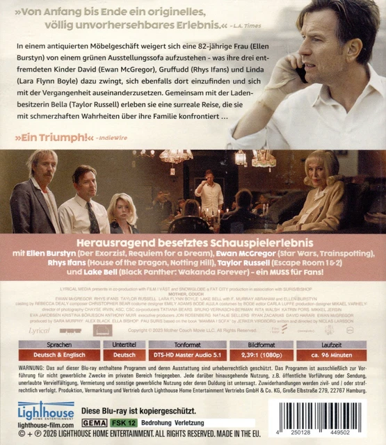 MOTHER, COUCH (2024)[BLU-RAY/NEU/OVP] Ewan McGregor, Ellen Burstyn ...