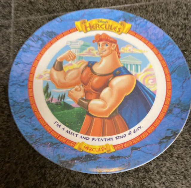 VTG Disney Hercules McDonalds 9.5" Collectors Melamine Plate 1997 Vintage