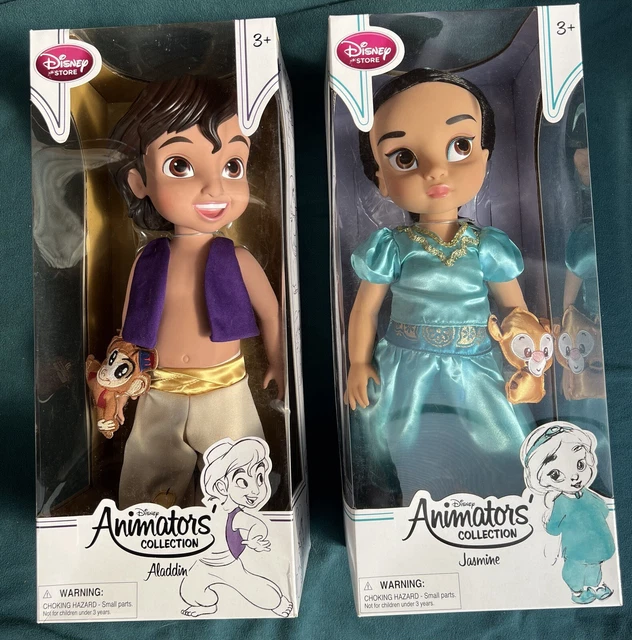 DISNEY ANIMATORS COLLECTION Aladdin and Jasmine in Original Boxes £60. ...