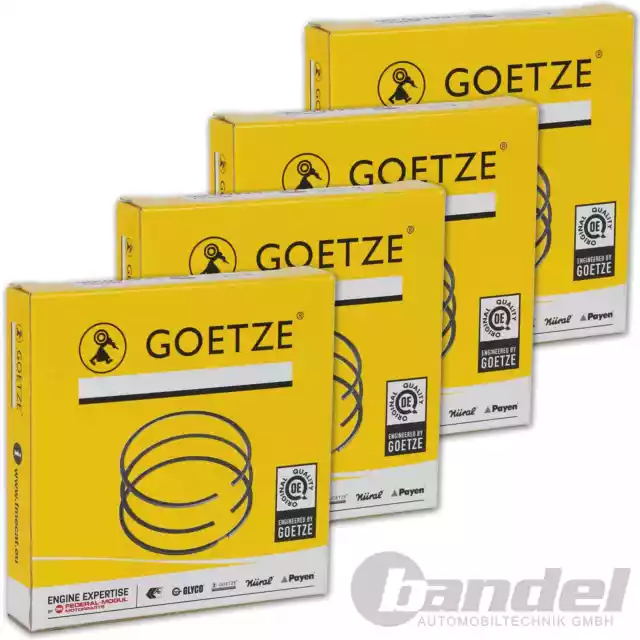 4x GOETZE les Segments de Piston 82,5mm Convient pour Opel Astra F G Kadett E A