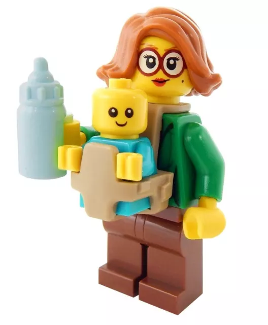Lego Baby Minifigures Child Carrier Infant Minifigure Bottle Mom Dad  Toddler