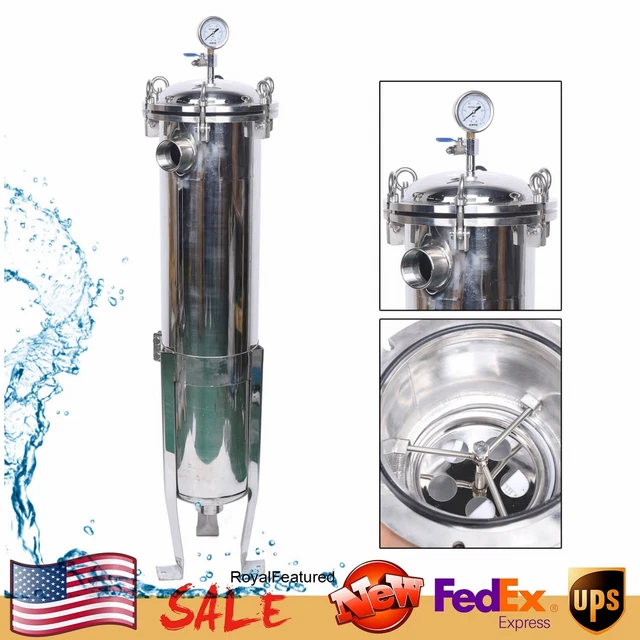 2" NPT Bag Filter Housing Industrial Pressure Fluid Filter 150PSI High Pressure