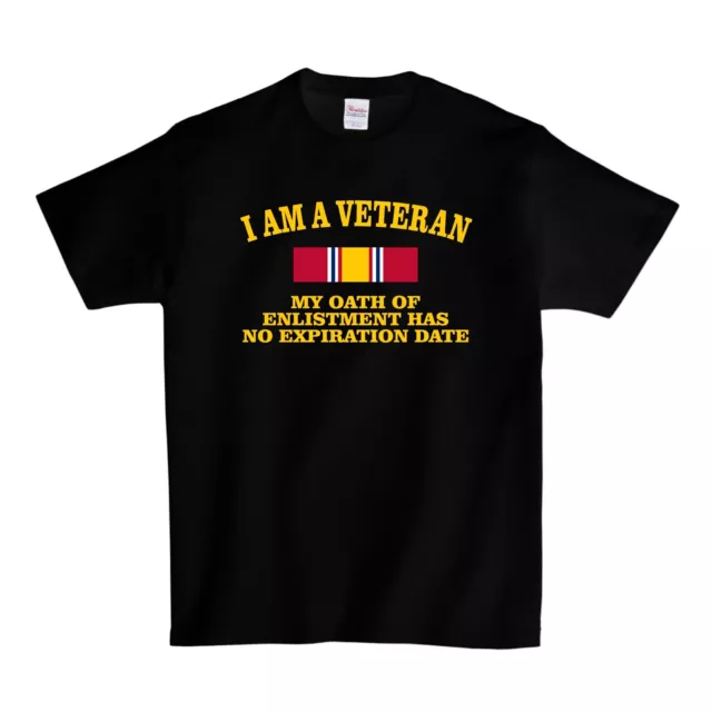 My Oath Of Enlistment Has No Expiration Date Ribbon T-Shirt - Black