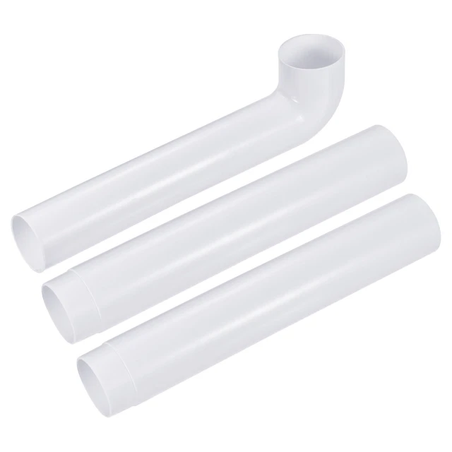 11" Coude Drainage Trousse Rinçage Réservoir Tuyau Trousse Installation Blanc