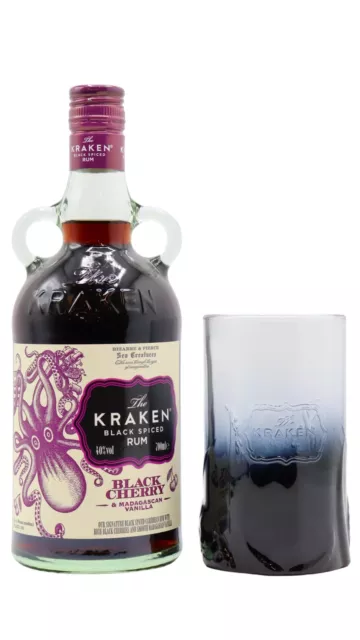 Kraken - Tumbler & Black Cherry & Madagascan Vanilla Black Spiced Rum 70cl