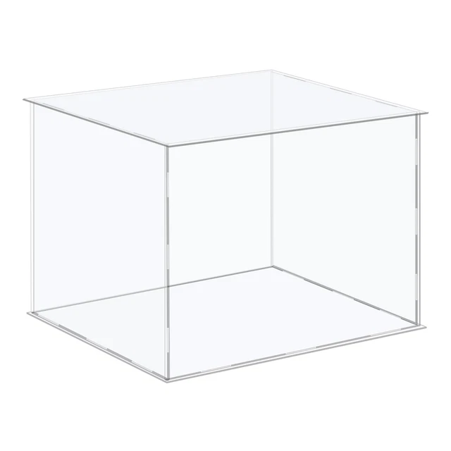 Acrylique Boîte Cube Stockage Assemblage Vitrine 31x31x26cm pour Collection