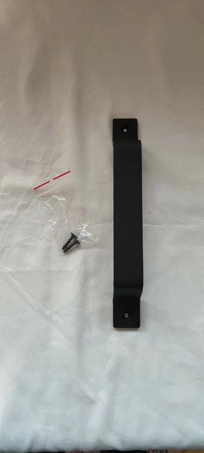 Barn Door Pull Handle For Gate Shed And Garden Garage - Black Carbon Steel