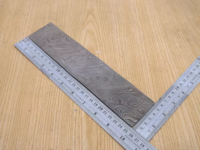 Handmade Forged Damascus Steel Billet Bar Heavy Duty Making Knife Twist 10"x 2"