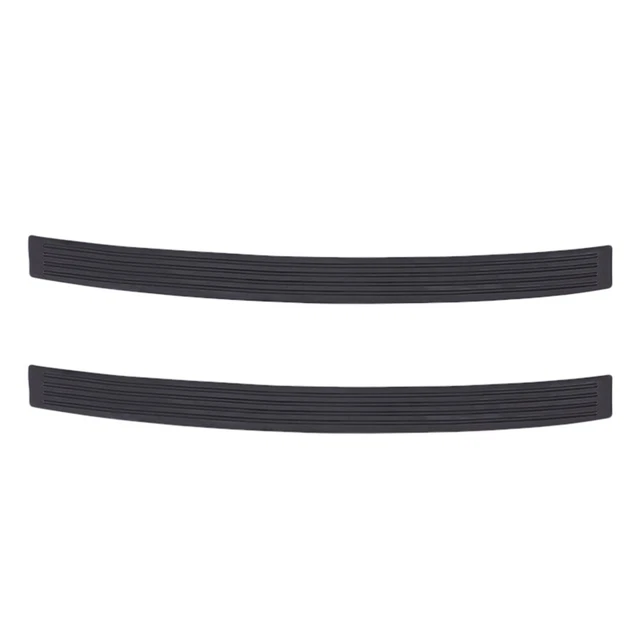 2 piezas protector de puerta maletero de coche resistente a arañazos tira de goma para parachoques trasero