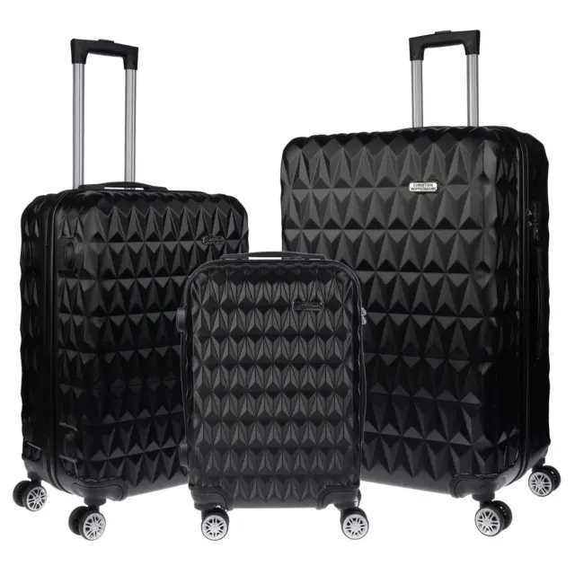 3 tlg Hartschalen Kofferset Reisekoffer Trolley Koffer M-L-XL Set TSA Schloss