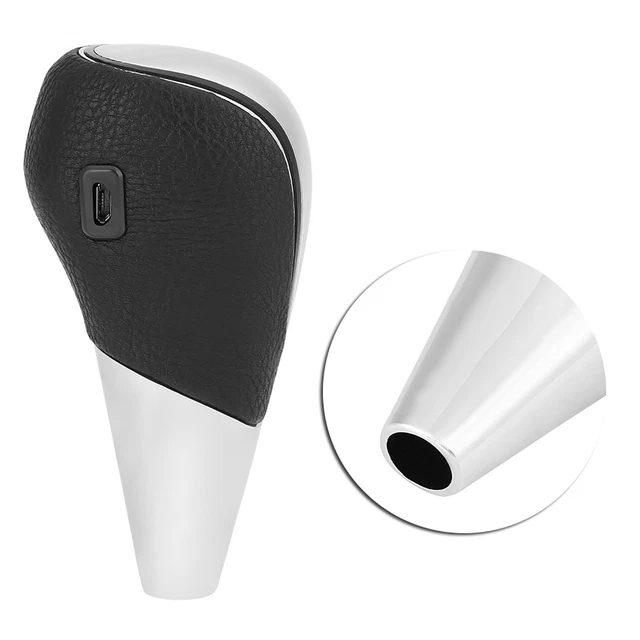 Car Touch Activated RGB LED Light Manual Gear Shift Lever Knob USB Charger Kit