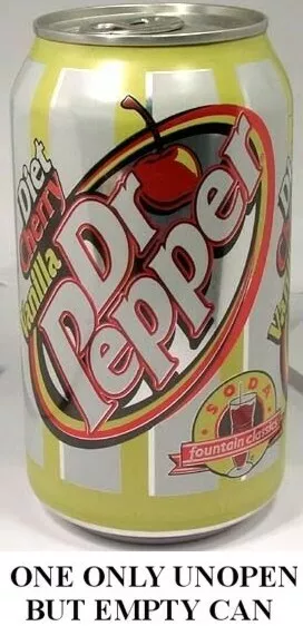 Dieta Dr. Pepe Cherry Vanilla USA 2005 Vuoto Chiuso 355ml Americana Limitata Ed