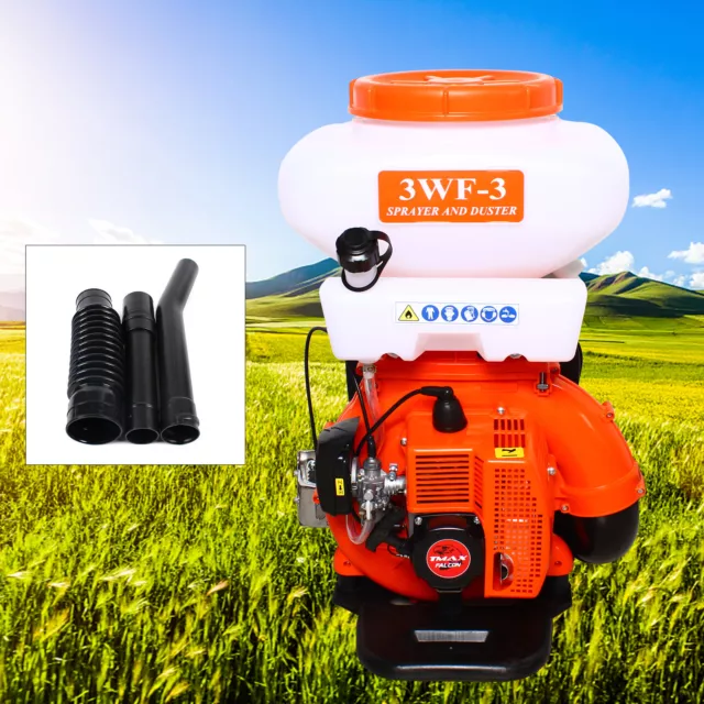 3WF-3 Backpack Agricultural Mist Duster Sprayer Gasoline Powered Blower 14L USA