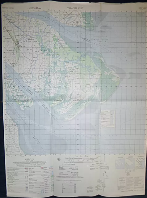 Vietnam War Map 1967 MADAGUI LAM DONG Province 6531 - IV L7014 By A.M.S