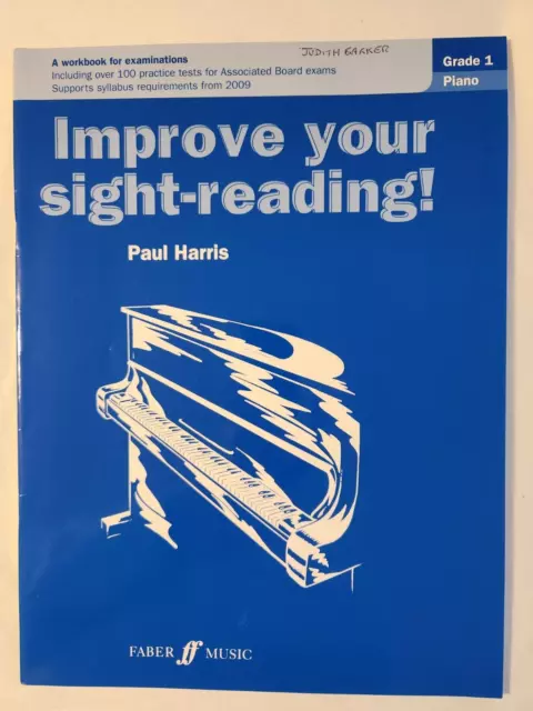 Improve Your Sight-Reading Piano Grade 1 - Faber - Vgc