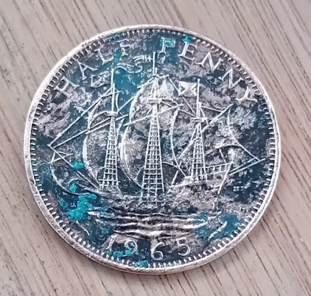 Half Penny 1965 GB UK Coin Elizabeth II 1/2 Pence Ha'penny