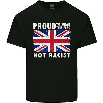 Orgoglioso da indossare BANDIERA non razzista Union Jack Da Uomo Cotone T-Shirt Tee Top