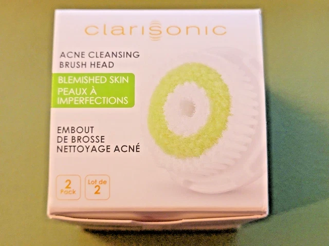 LM Clarisonic Limpieza del Acné Cabezal de Cepillo Facial para Manchas Paquete de 2 DOS NUEVOS