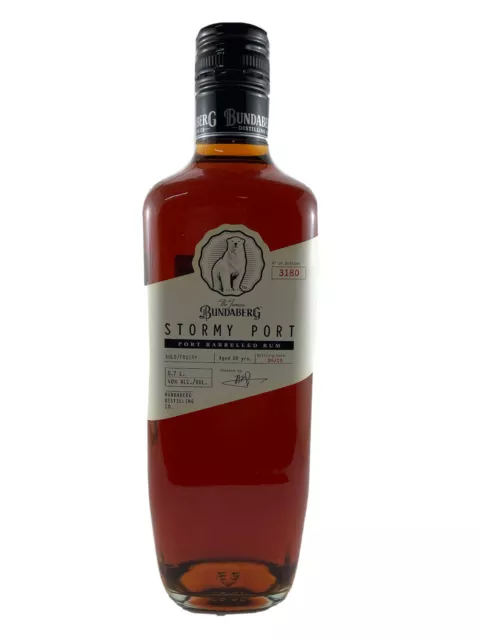 RARE Bundaberg Rum Stormy Port , 2015 Release only 3180 made,