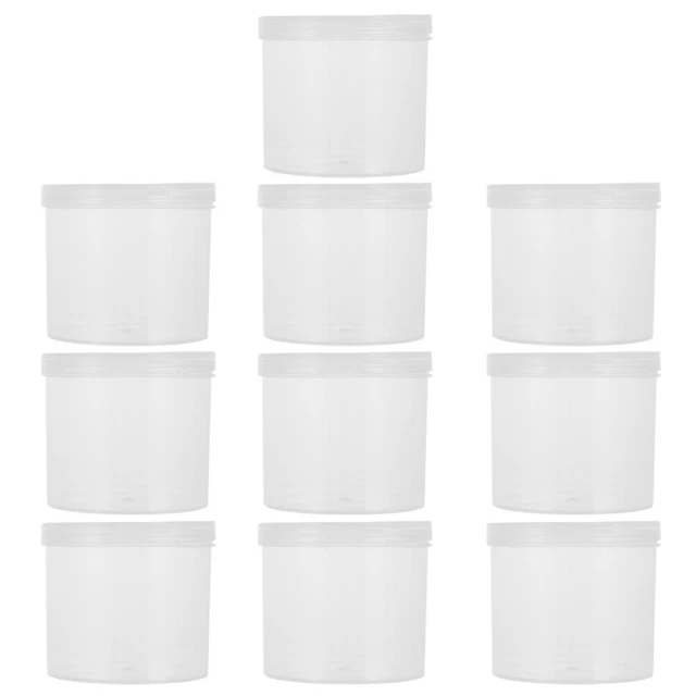 10 pcs Tiny Perle Box Kunststoff Cookie Container Runde Klar Box