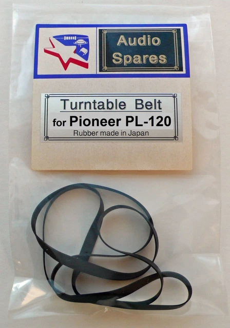 Courroie Tourne-Disque THAKKER PL-120 Compatible Pioneer PL-120 - Belt De Remplacement Exacte