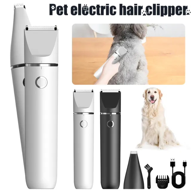 Professional Electric Pet Hair Trimmer Clipper Cordless Dog Cats Grooming Shaver
