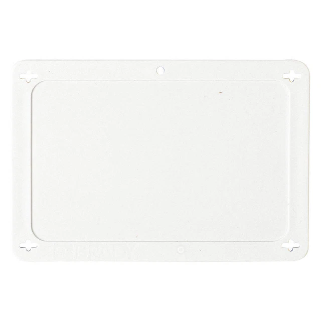 BRADY 87697 Blank Tag,Plstc,3 1/5in H,4 5/7in W,Whte