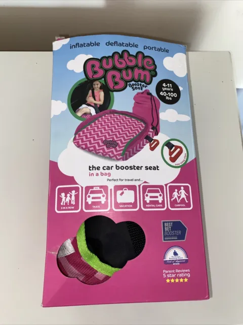 BubbleBum Inflatable Car Booster Seat - Foldable Travel Booster Seat