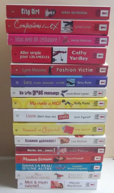 lot 16 livres collection RED DRESS INK
