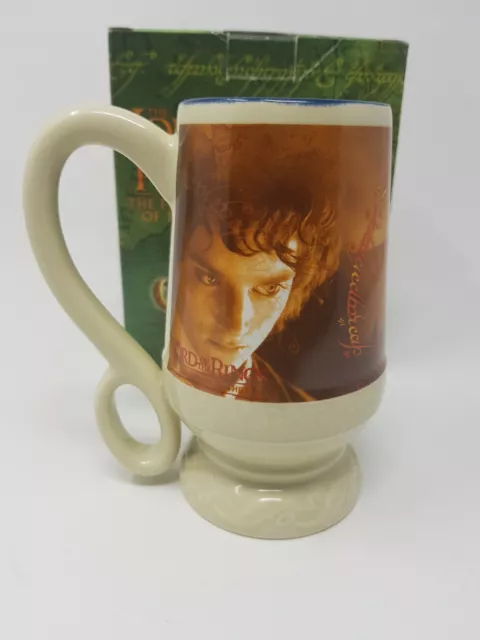 the lord of the rings mug fellowship of the rings applause sculpted decal vtg