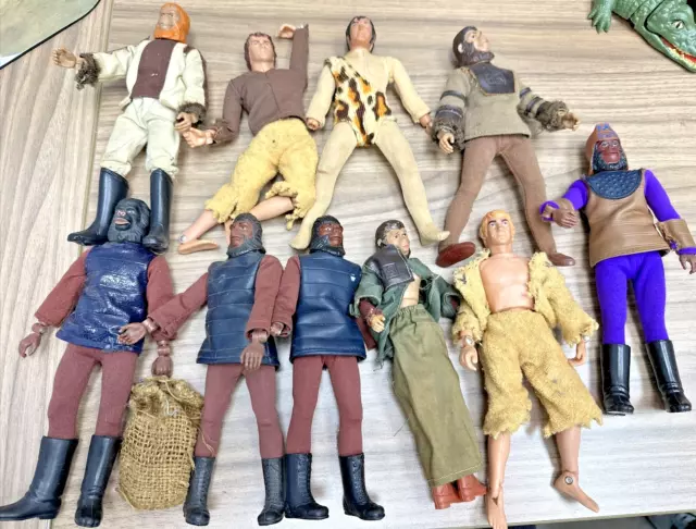 Lot Of 10 Vintage 1970'S Mego Most/All Planet Of The Apes Figures