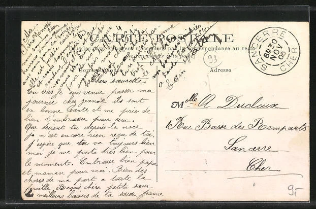 CPA Montreuil, Rue de Paris et la Poste 1906 2