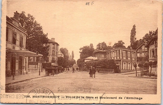 95 MONTMORENCY - place de la gare et bld de l'ermitage