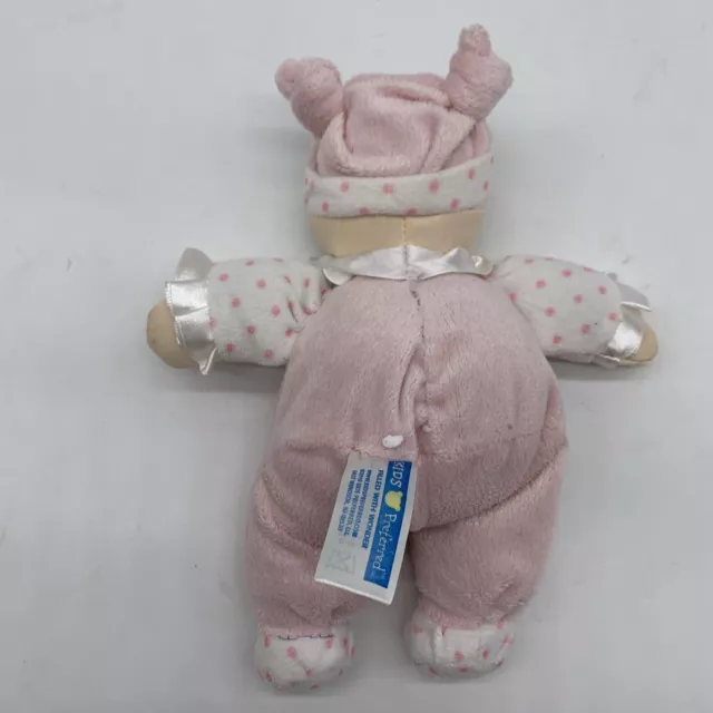 Kids Preferred My First Doll Rattle Baby Girl Pink Blonde Blue Eyes Butterfly 2