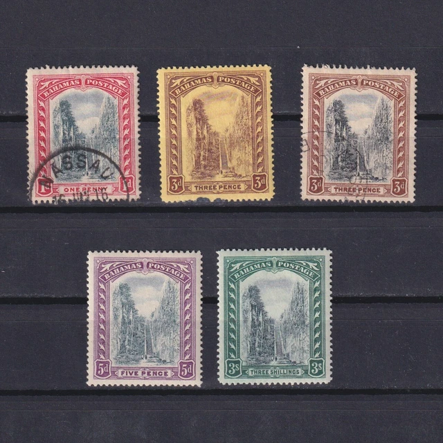 BAHAMAS 1911, SG# 75-80, CV £90, Wmk Mult Crown CA, part set, MH/Used