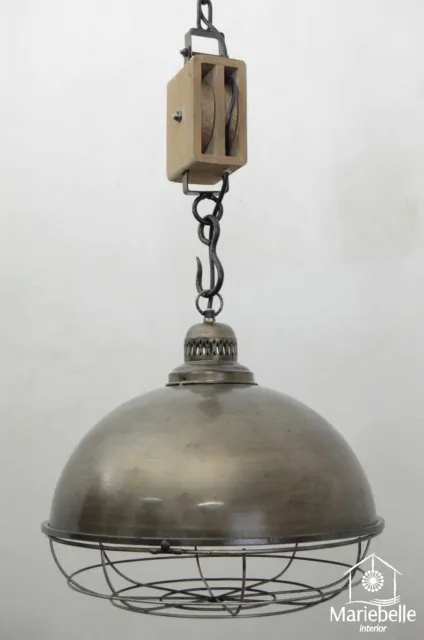 Industrielampe Vintage Shabby Bauhaus Hänge Lampe Loft Retro Decken Leuchte NEU