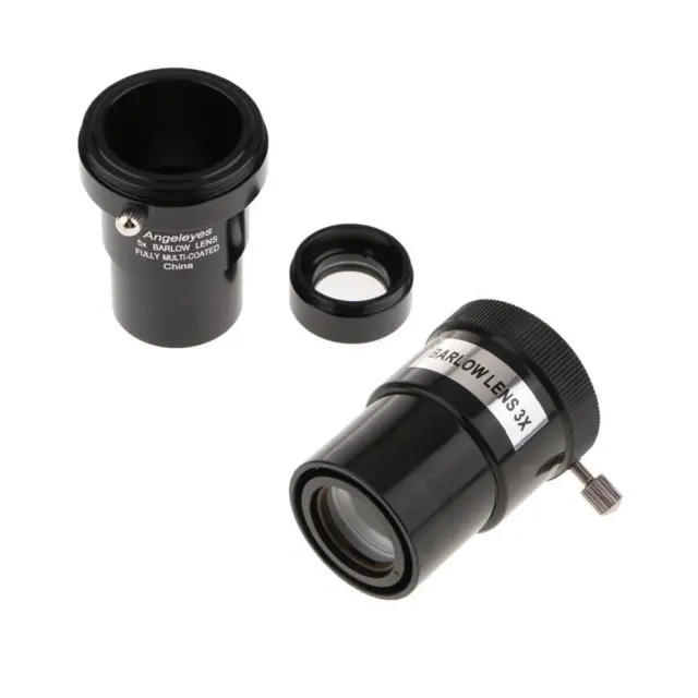 5X 3X Barlow Lens Telescope Eyepiece Set 1.25" for   Moon Planet M42