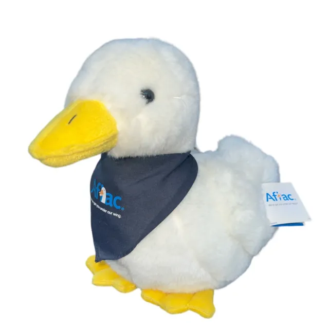 AFLAC Promotional Large Plush Duck Goose Coin Bank Bandana NEW NWT Does Not Talk
