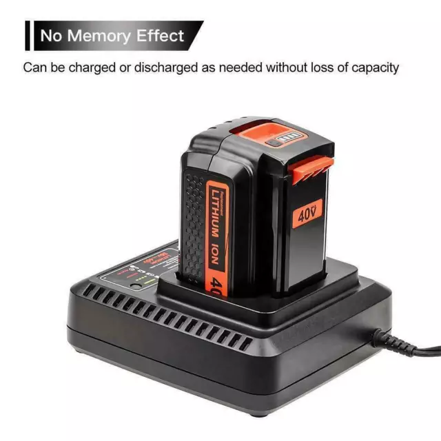 For Black+Decker 40V 2.0Ah 40 Volt Max Lithium LBXR36 LBX2040 Battery or Charger